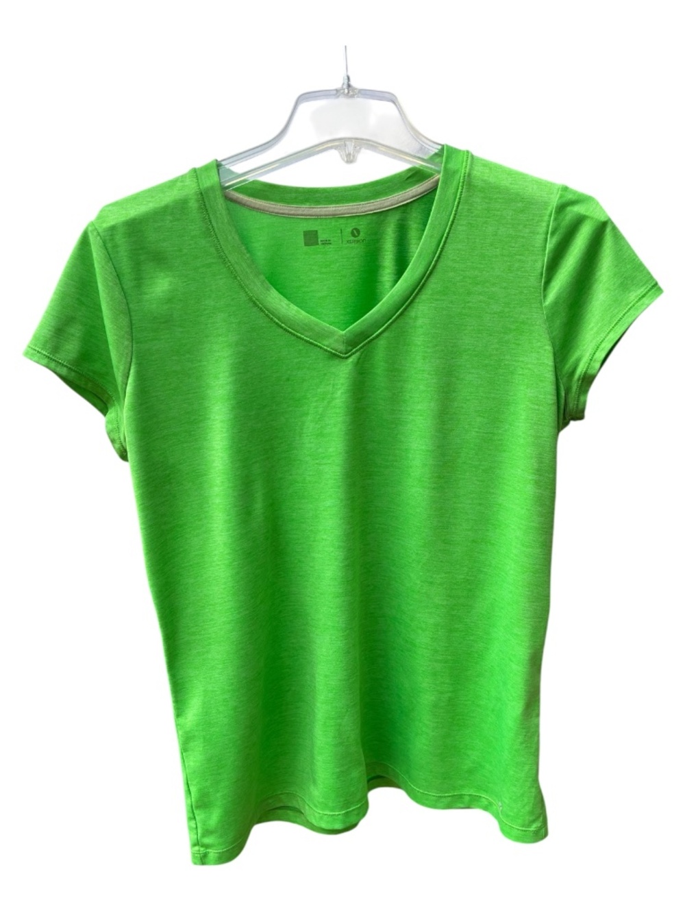 Xersion Green V-Neck Top-Size M